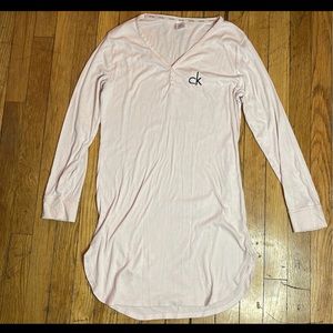 Calvin Klein Baby Pink Cozy Sleepshirt